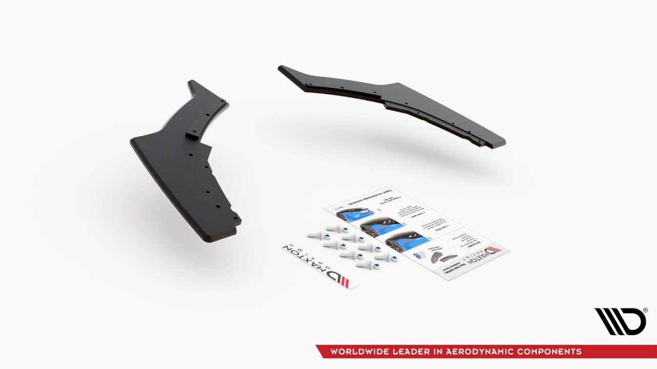 BMW 1 Series F20 M-Pack Rear Side Splitters V3 - Maxton Racing Durability (2015-2019)