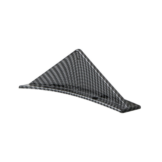 Universal triangular rear diffuser fins - Gloss black or Carbon fibre style, ABS rear diffuser