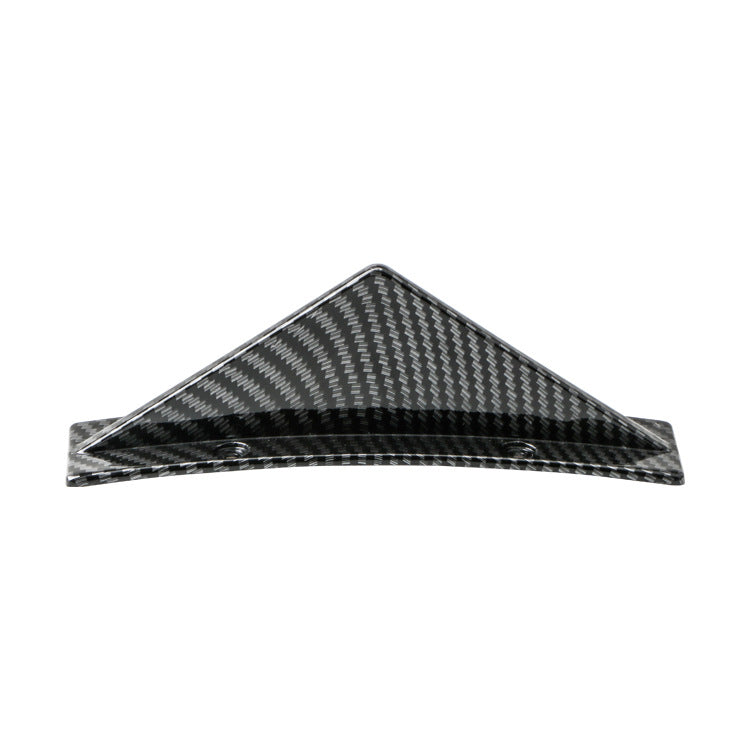 Universal triangular rear diffuser fins - Gloss black or Carbon fibre style, ABS rear diffuser