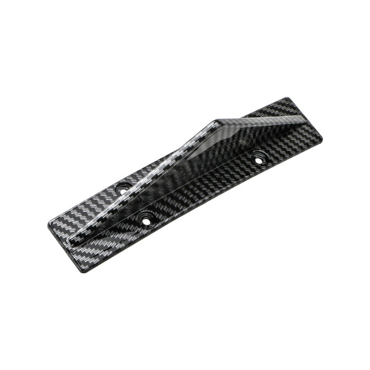 Universal triangular rear diffuser fins - Gloss black or Carbon fibre style, ABS rear diffuser
