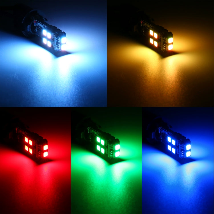RGB LED Car Interior Light - T10 W5W Wedge Bulb with Remote Control