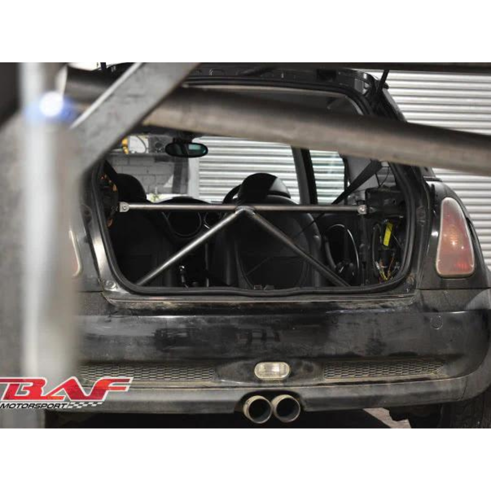 Mini Cooper S R53 K-Brace Rear Strut Bar Interior Brace 2001–2007