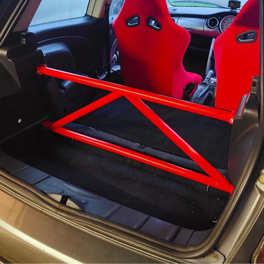Mini Cooper S R53 K-Brace Rear Strut Bar Interior Brace 2001–2007
