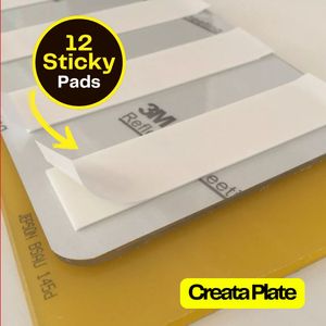 Number Plate Sticky Pads – Pack of 12
