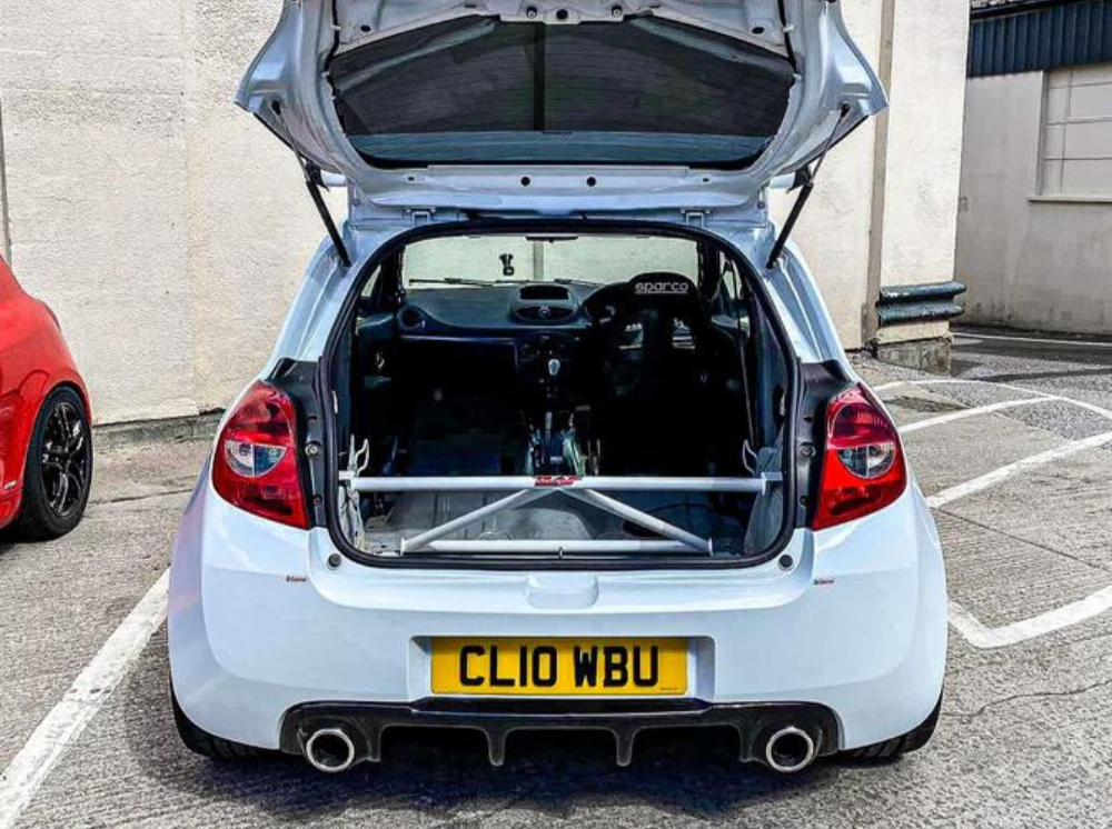 Renault Clio RS 197 / 200 MK3 K-Brace Rear Strut Bar Interior Brace 2005–2014