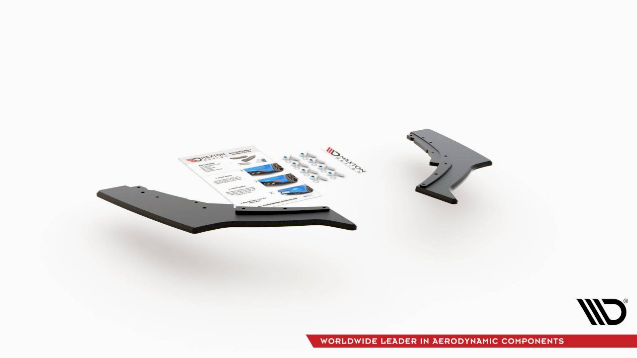 BMW 1 Series F20 M-Pack Rear Side Splitters V3 - Maxton Racing Durability (2015-2019)