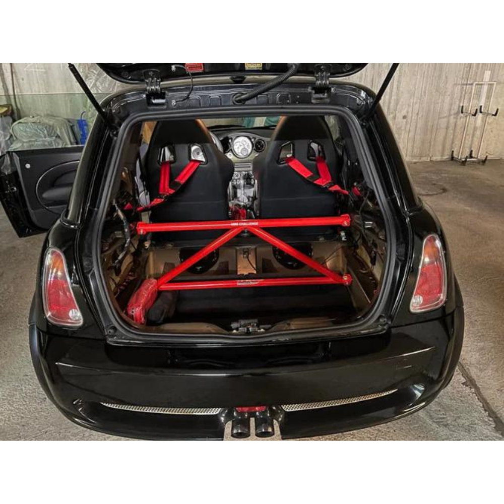 Mini Cooper S R53 K-Brace Rear Strut Bar Interior Brace 2001–2007