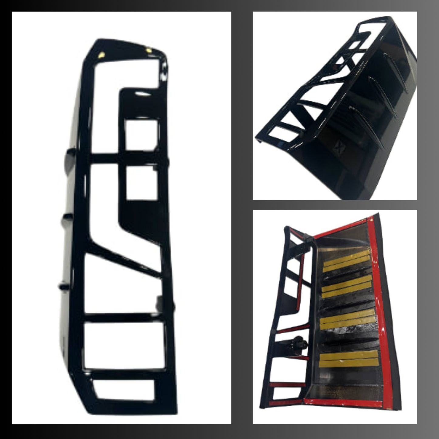 Volkswagen Crafter Rear Light Guards - Gloss Black (2018 Onwards)