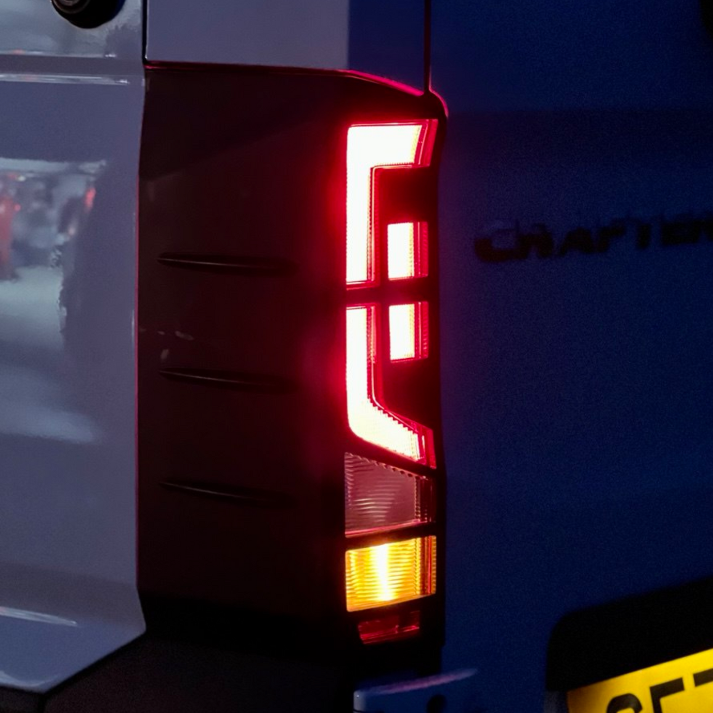 Volkswagen Crafter Rear Light Guards - Gloss Black (2018 Onwards)
