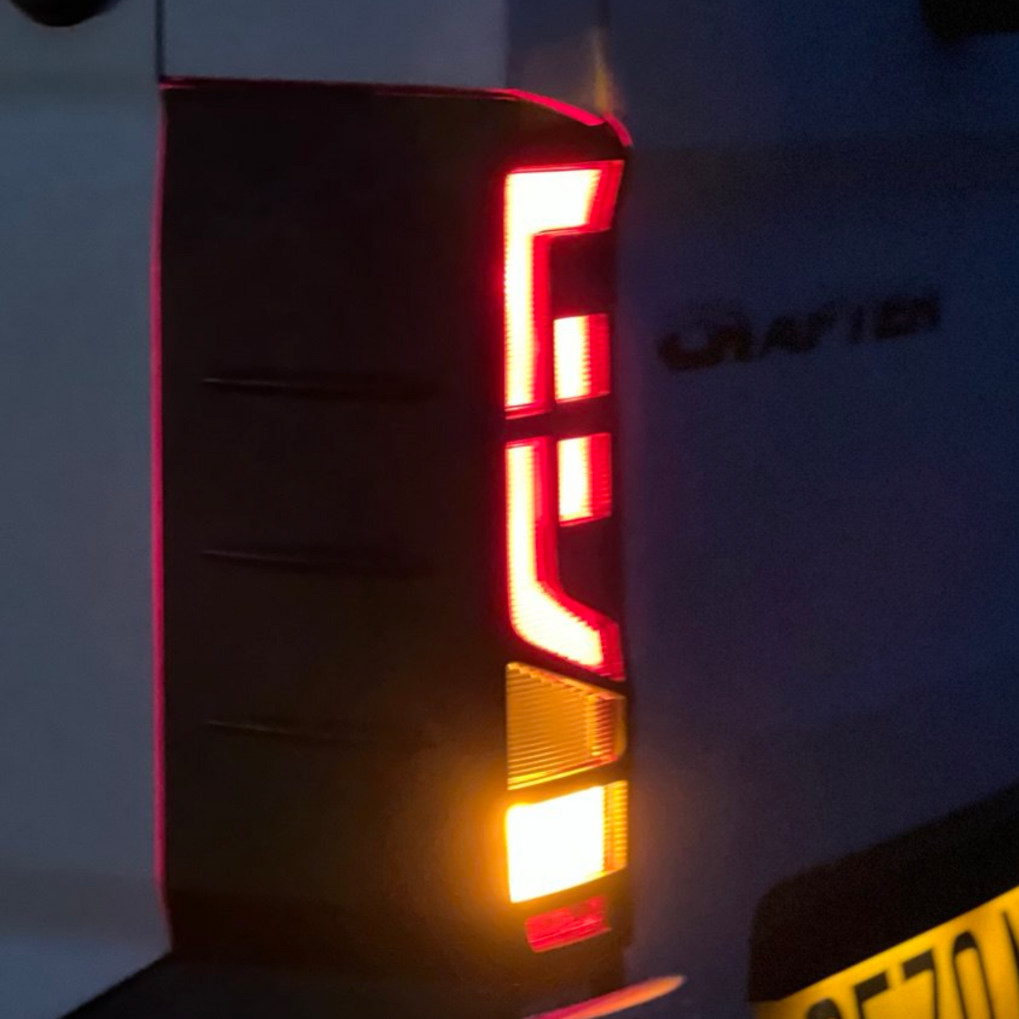 Volkswagen Crafter Rear Light Guards - Gloss Black (2018 Onwards)