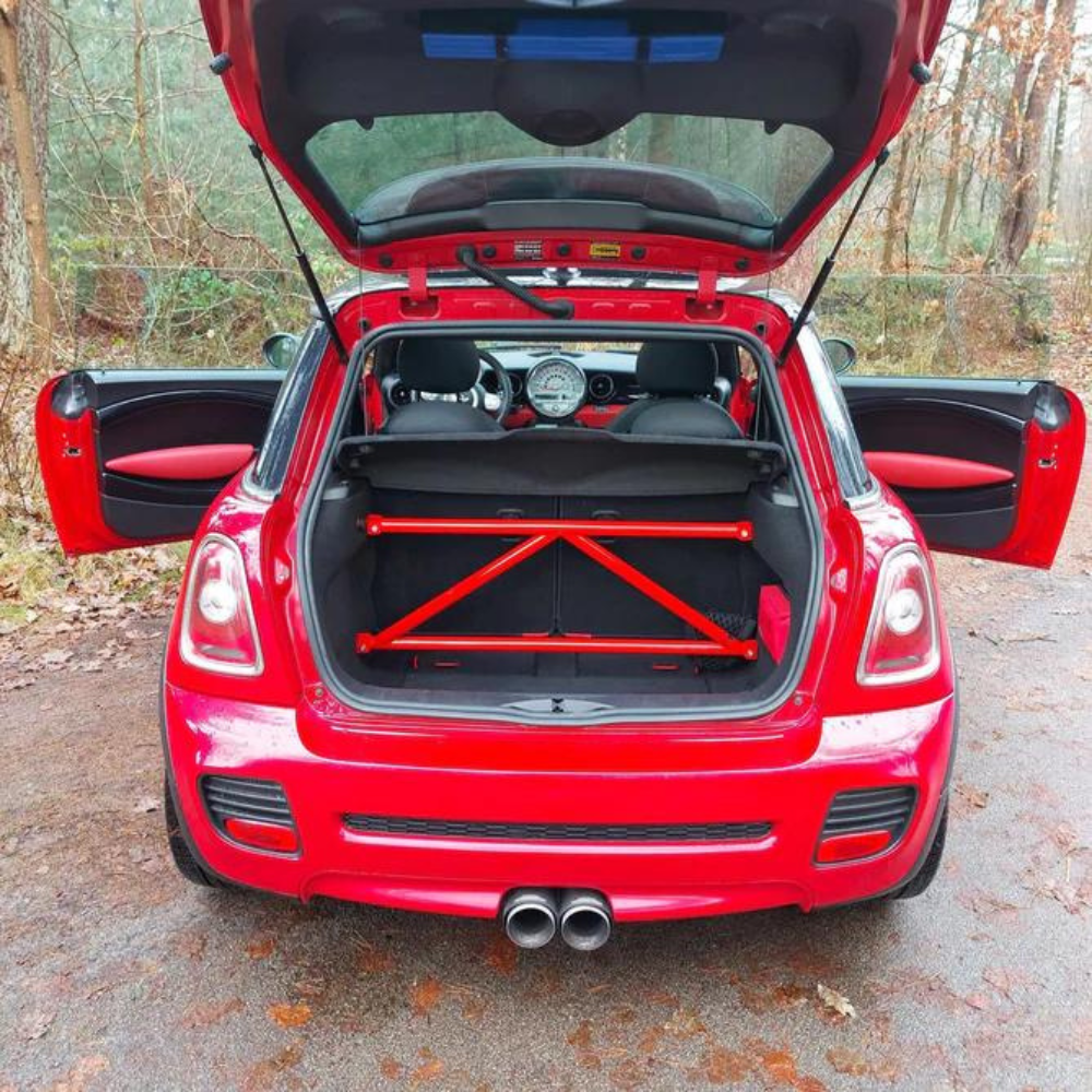 Mini Cooper S R53 K-Brace Rear Strut Bar Interior Brace 2001–2007
