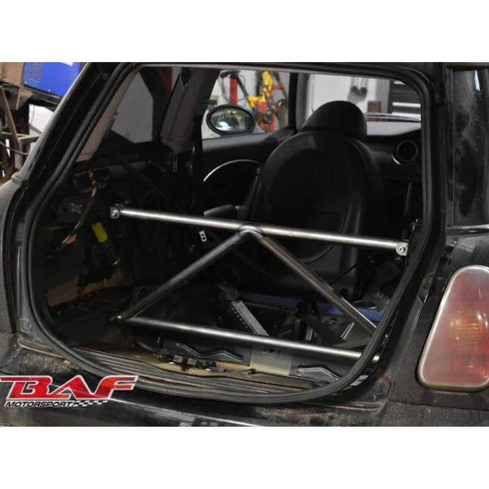 Mini Cooper S R53 K-Brace Rear Strut Bar Interior Brace 2001–2007