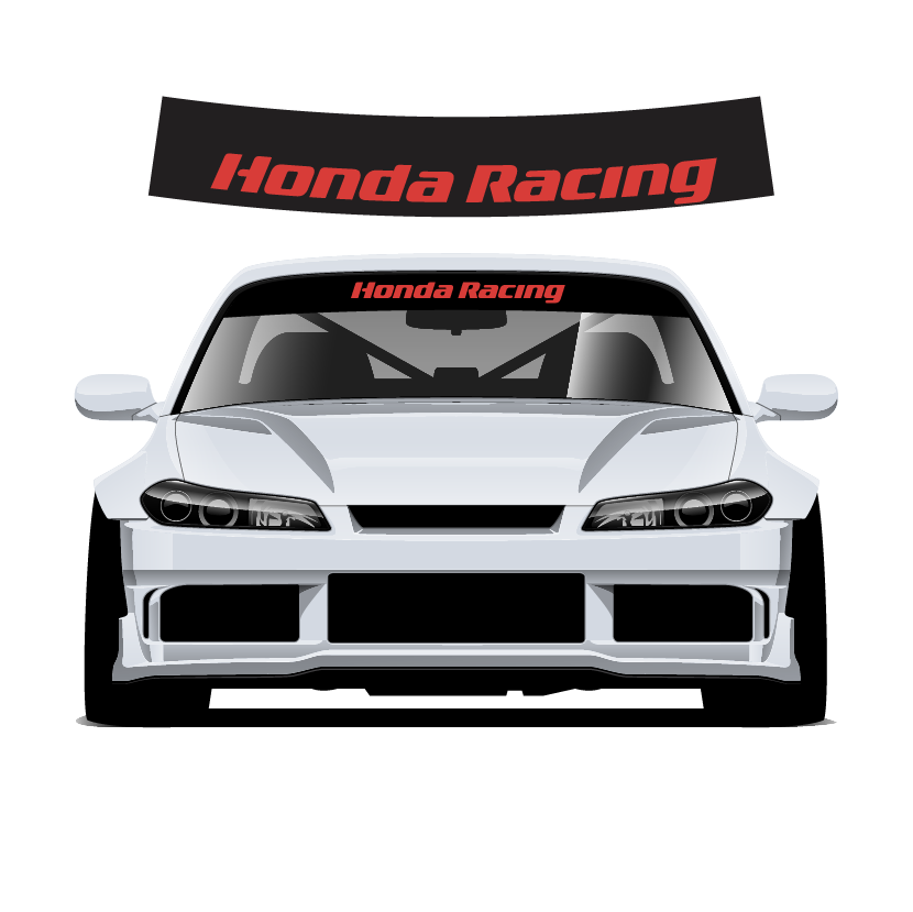 Premium Wrap Sunstrip - Honda Racing
