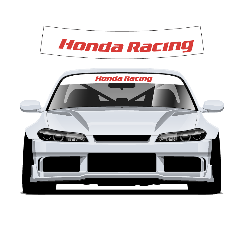 Premium Wrap Sunstrip - Honda Racing