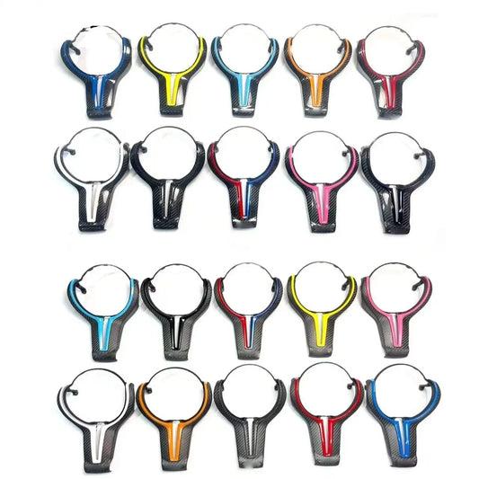 BMW Real Carbon Fibre Steering Wheel Centre Airbag Surround Trim | F Series