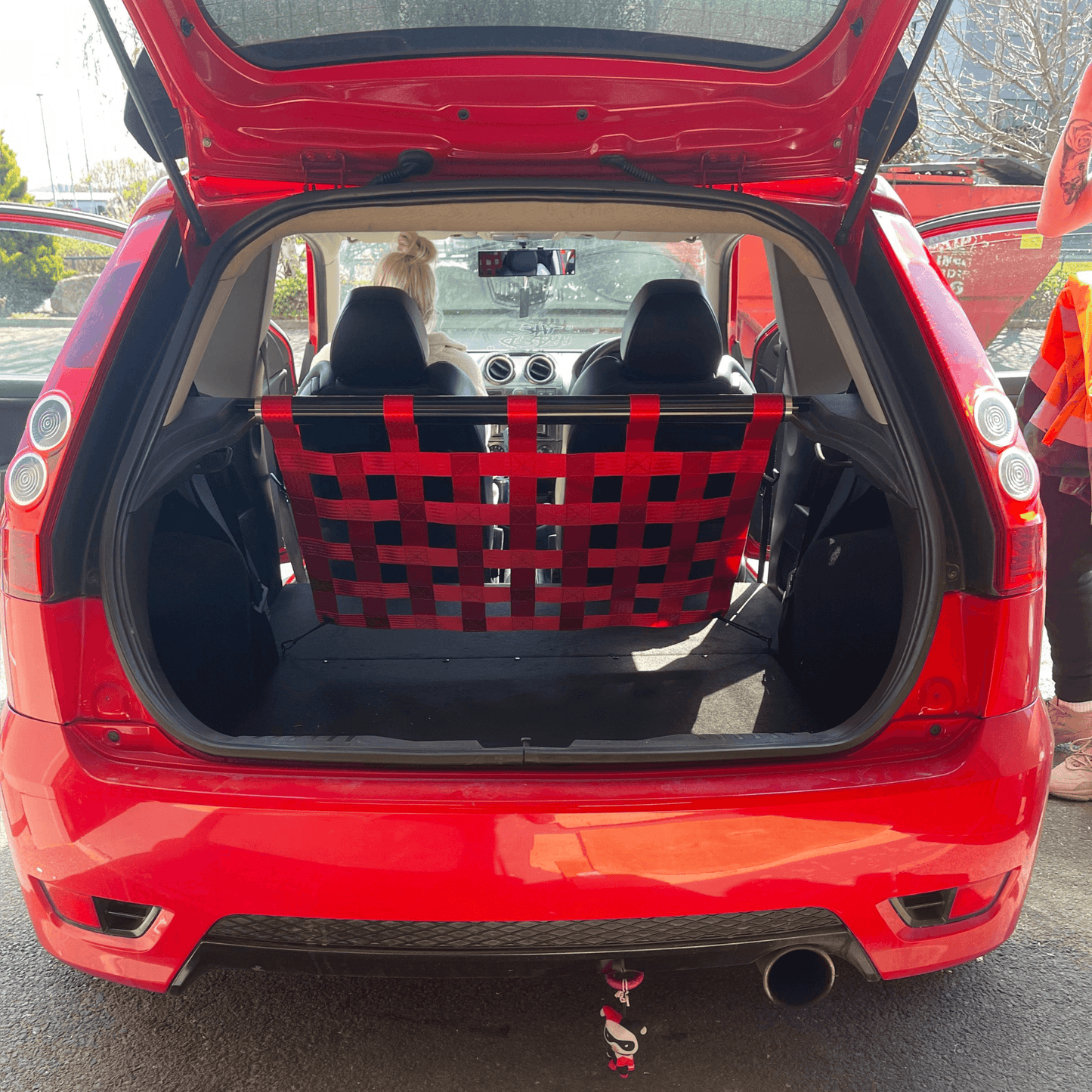 Ford Fiesta ST150 MK6 Rear Strut Bar & Boot Cargo Net Kit Interior Brace 2004–2008