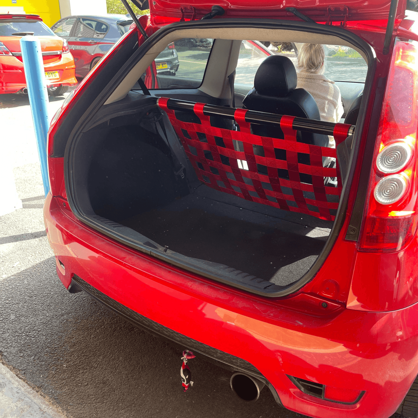 Ford Fiesta ST150 MK6 Rear Strut Bar & Boot Cargo Net Kit Interior Brace 2004–2008