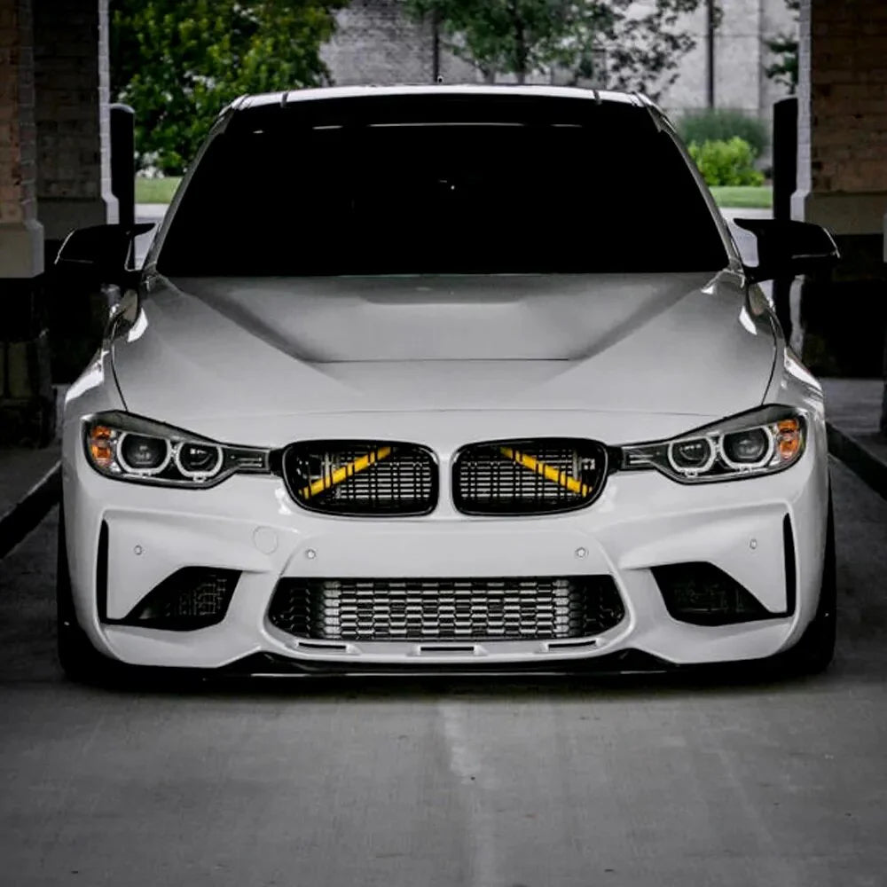BMW Grille Strut Brace Covers - F Series Billet Aluminium Crash Bar Caps
