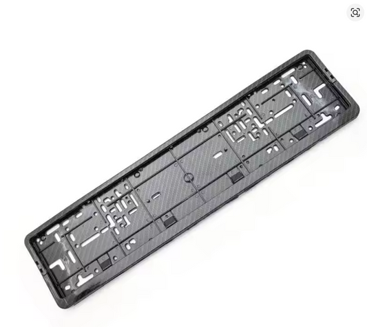 Premium Carbon Fibre Style Number Plate Holders – Pair