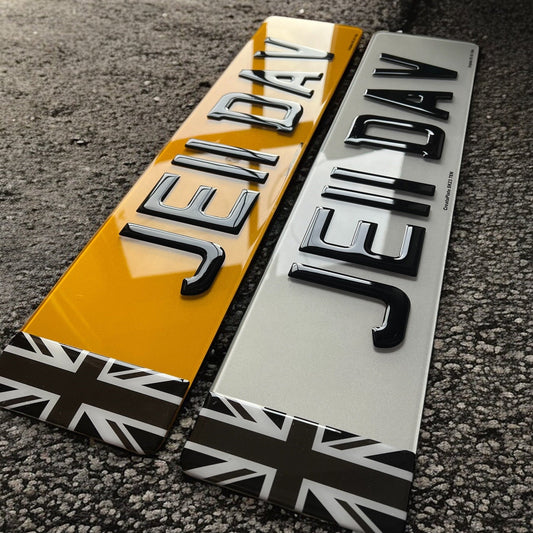 Premium 3D Gel Number Plates – Pair