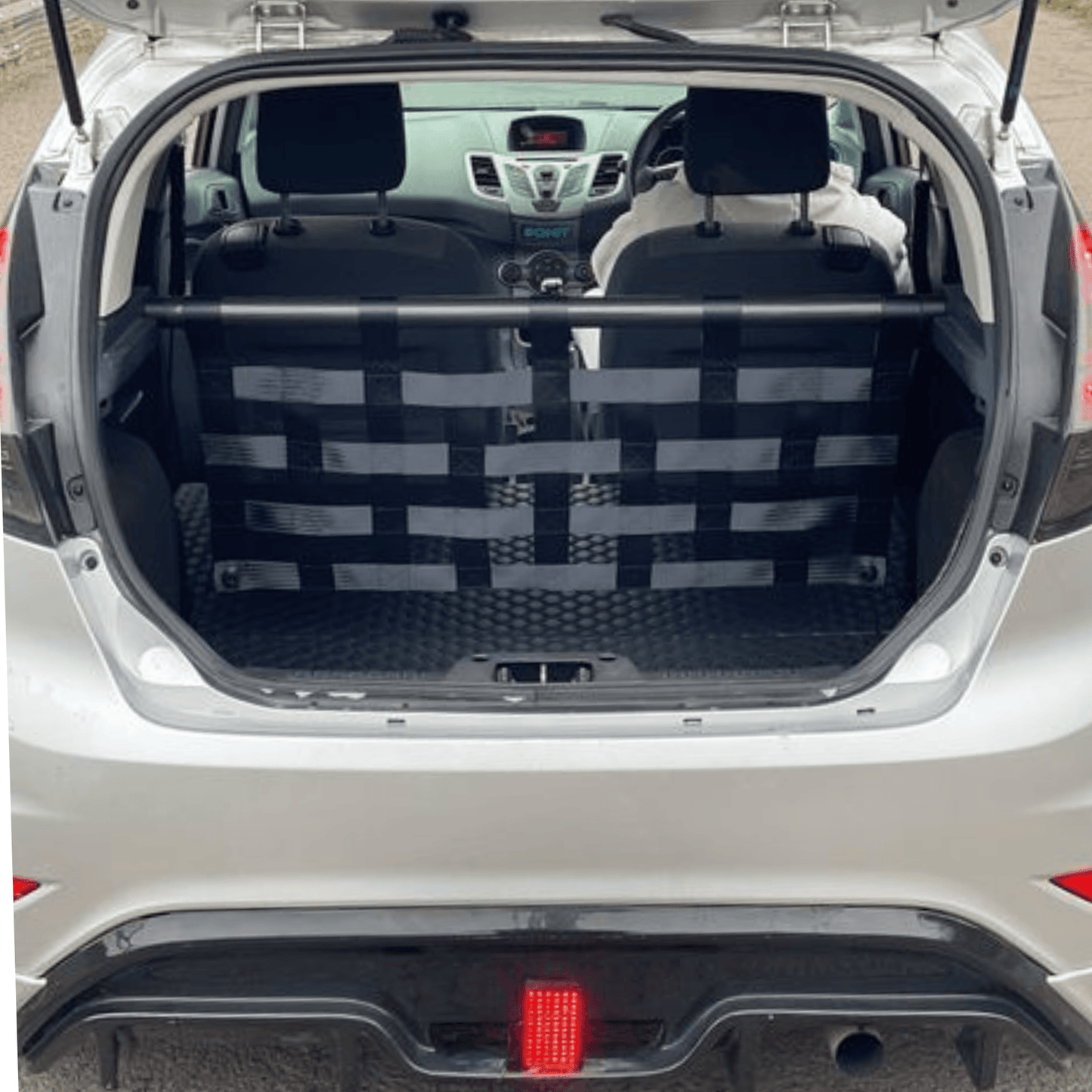 Ford Fiesta MK7 / MK7.5 Rear Strut Bar & Boot Cargo Net Kit Interior Brace 2008–2017