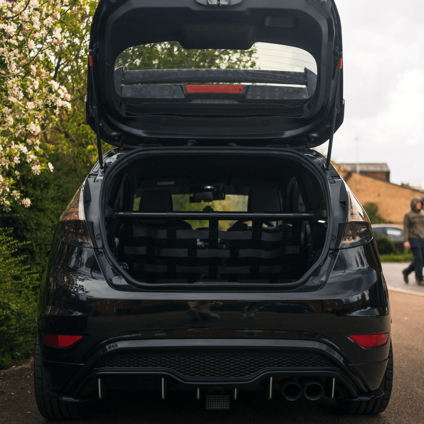 Ford Fiesta MK7 / MK7.5 Rear Strut Bar & Boot Cargo Net Kit Interior Brace 2008–2017