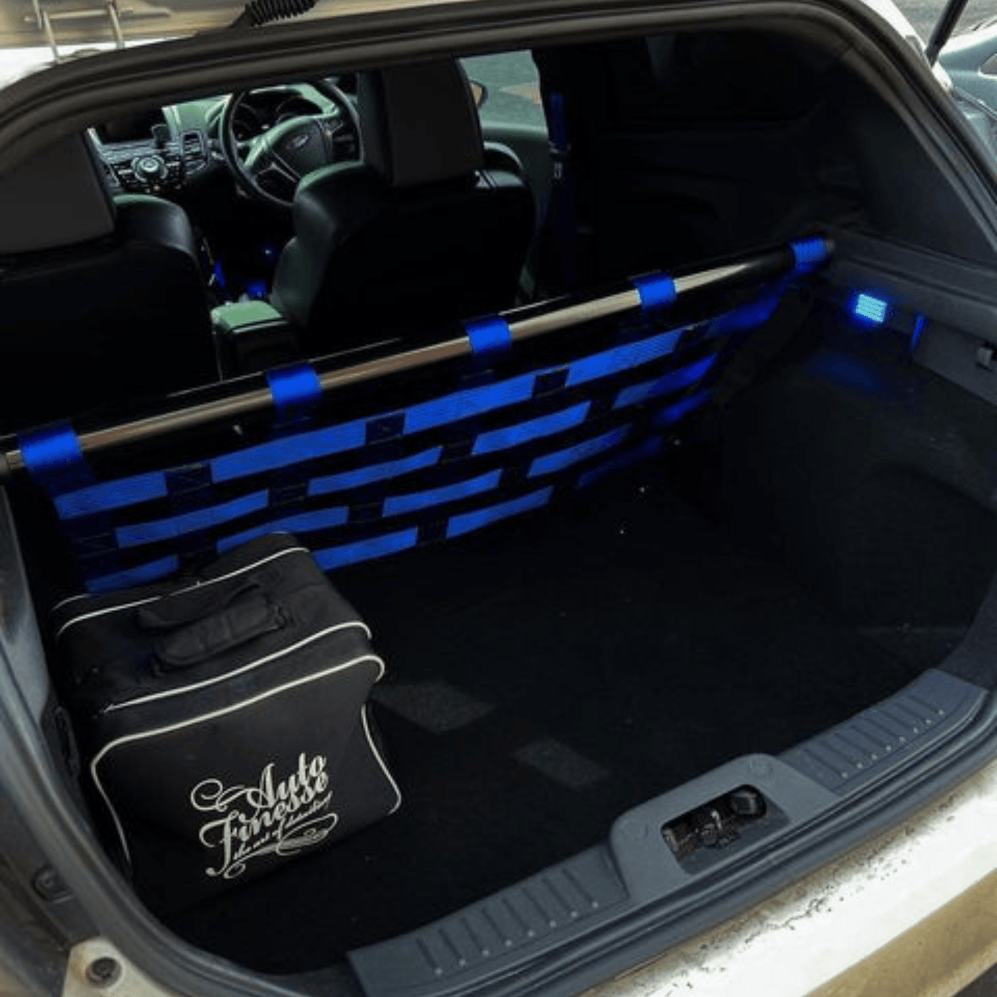 Ford Fiesta MK7 / MK7.5 Rear Strut Bar & Boot Cargo Net Kit Interior Brace 2008–2017