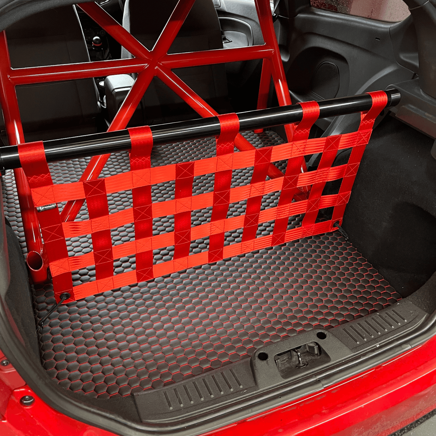 Ford Fiesta MK7 / MK7.5 Rear Strut Bar & Boot Cargo Net Kit Interior Brace 2008–2017