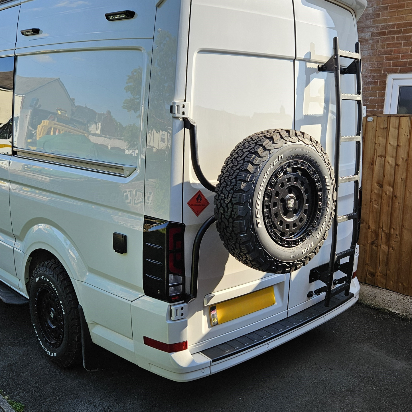 Volkswagen Crafter Rear Light Guards - Gloss Black (2018 Onwards)