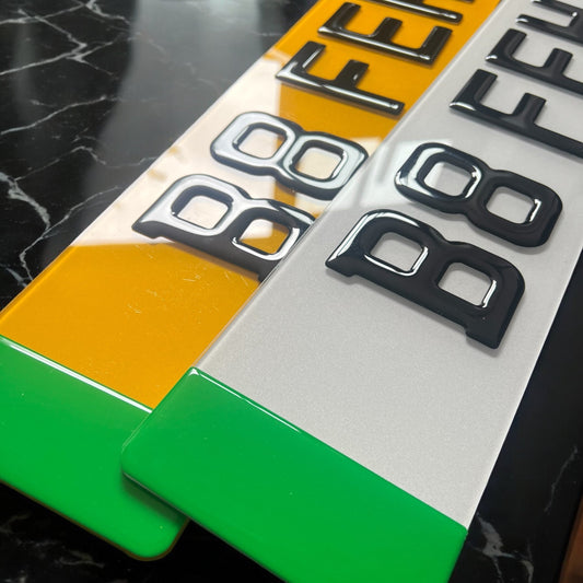 Premium EV 3D Gel Number Plates – Pair