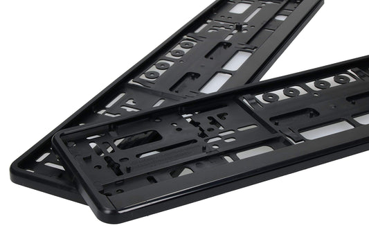 Premium Gloss Black Number Plate Holders – Pair