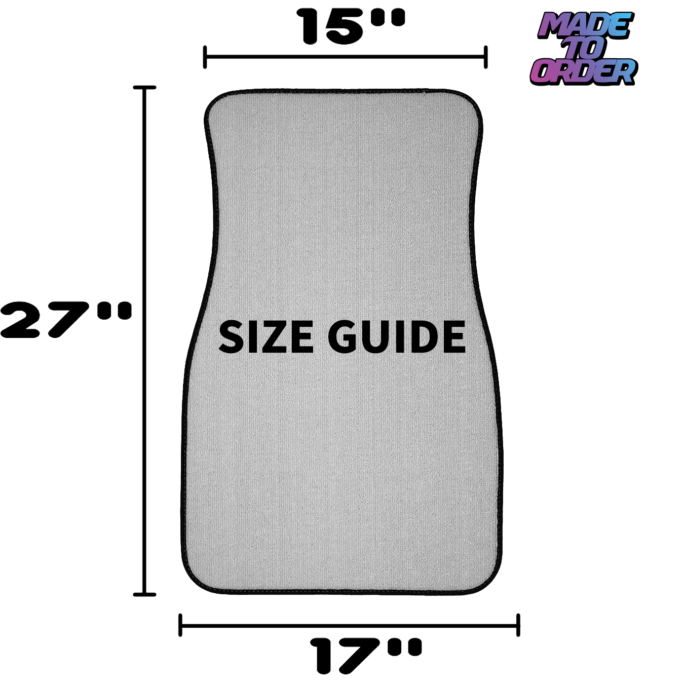 Tribal Black Universal Floor Mats – Set of 2 | Status Error