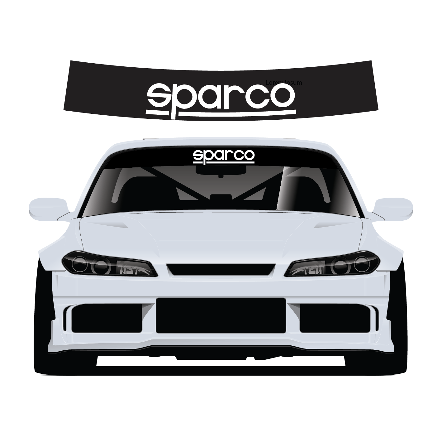 Premium Wrap Sunstrip - Sparco
