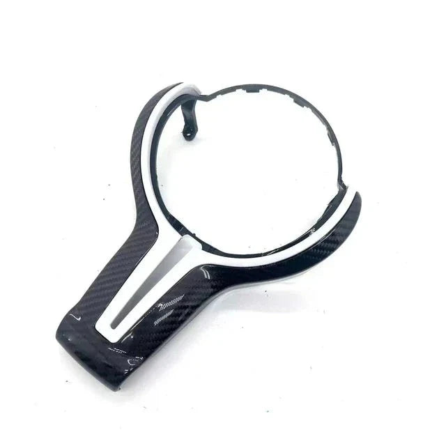 BMW Real Carbon Fibre Steering Wheel Centre Airbag Surround Trim | F Series