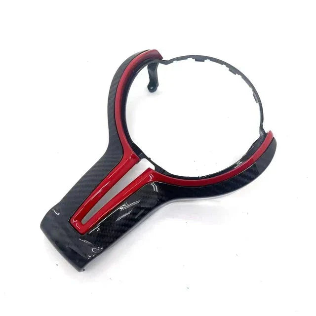 BMW Real Carbon Fibre Steering Wheel Centre Airbag Surround Trim | F Series